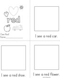 Draw pictures in the boxes Red Reader Book