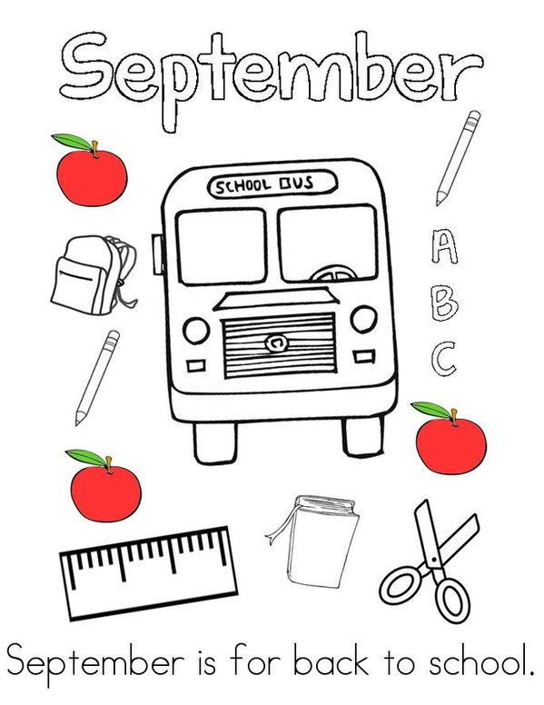 Hello September! Mini Book - Sheet 3