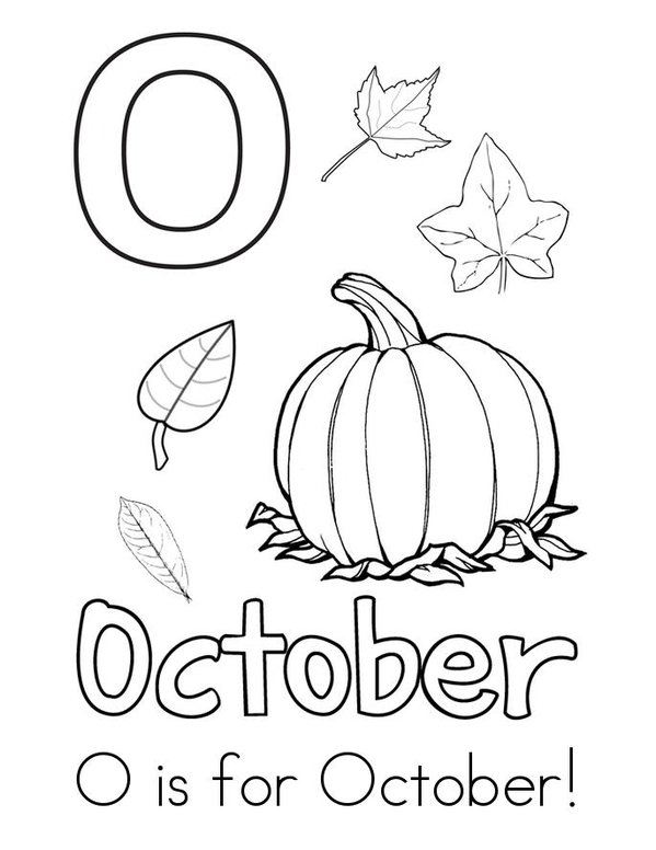 Hello October! Mini Book - Sheet 2