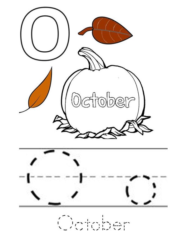 Hello October! Mini Book - Sheet 3