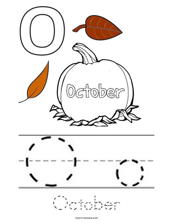 Welcome October! Mini Book - Sheet 4