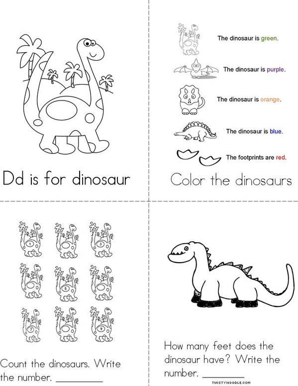 Learning About Dinosaurs Is Fun! Mini Book