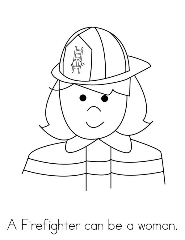 Firefighting Mini Book - Sheet 1