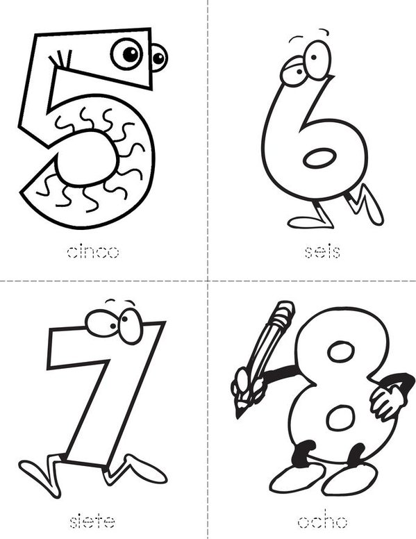 Cartoon snail with hat and numbers 1 - 10 / coloring page for children  Stock Vector | Adobe Stock