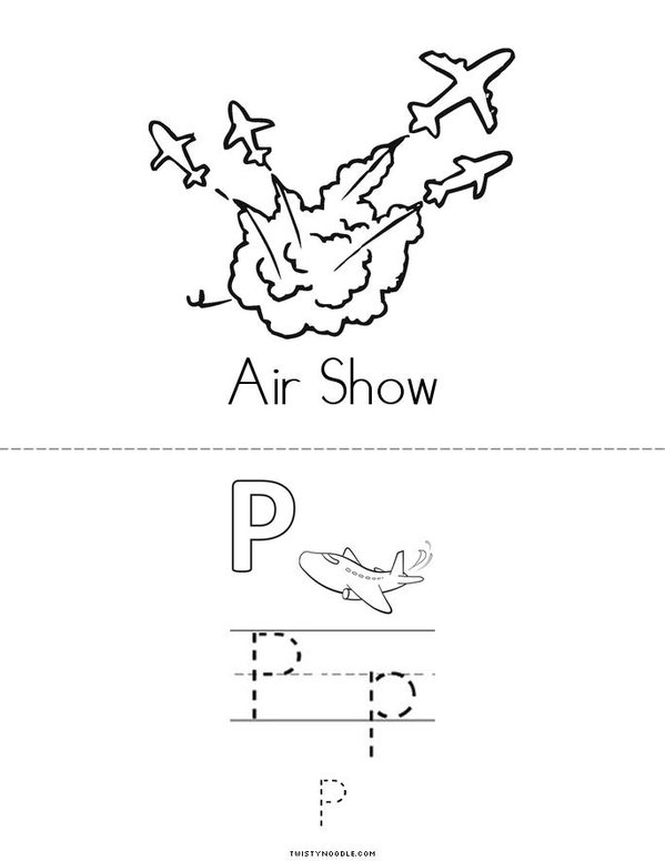 MakerSpace(Make it-Take it)Airplane Book Mini Book - Sheet 2