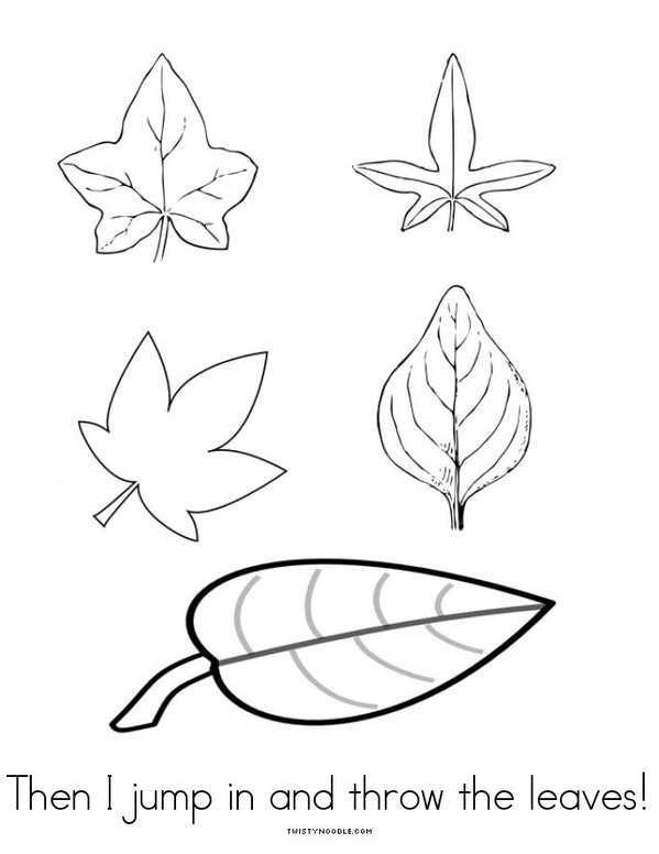I Love Leaves Mini Book - Sheet 4