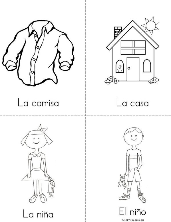 Spanish Flashcards Fall 2016 Mini Book - Sheet 5