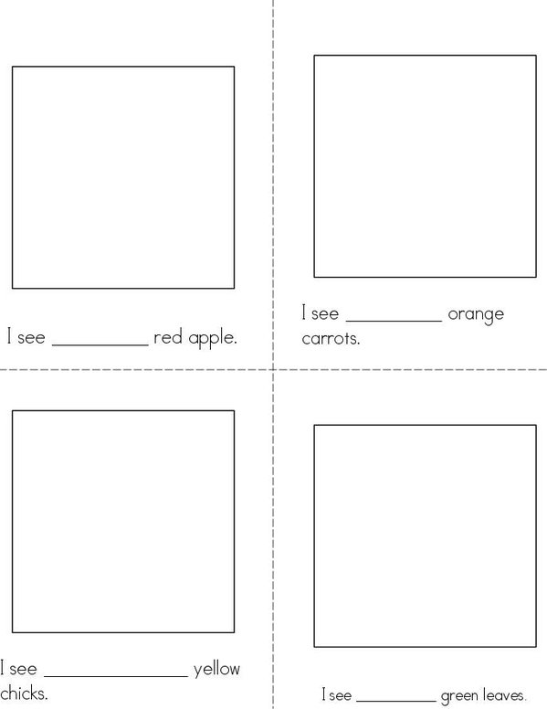 My Mini Book of Number Words Mini Book - Sheet 1