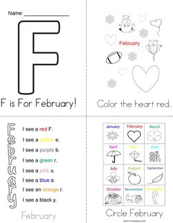 F is for February! Book