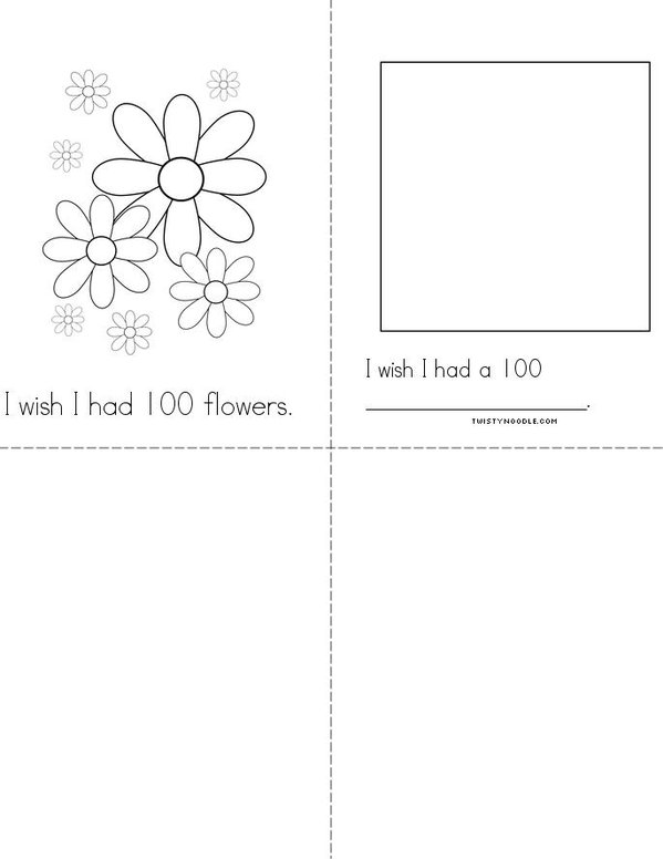 I wish I had a 100... Mini Book - Sheet 2