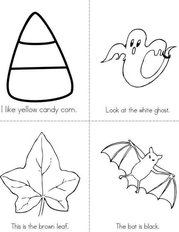 My halloween book. Mini Book - Sheet 2