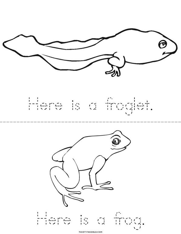 From Tadpole to Frog Mini Book - Sheet 2