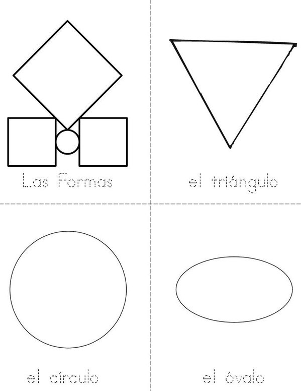 Las Formas Mini Book - Sheet 1