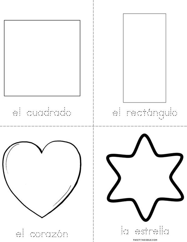 Las Formas Mini Book - Sheet 2