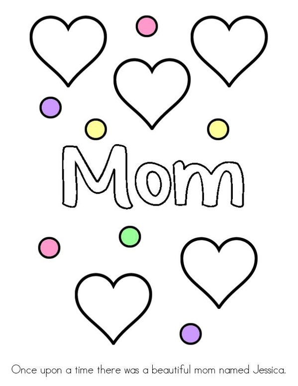 The best mom in the world. Mini Book - Sheet 1