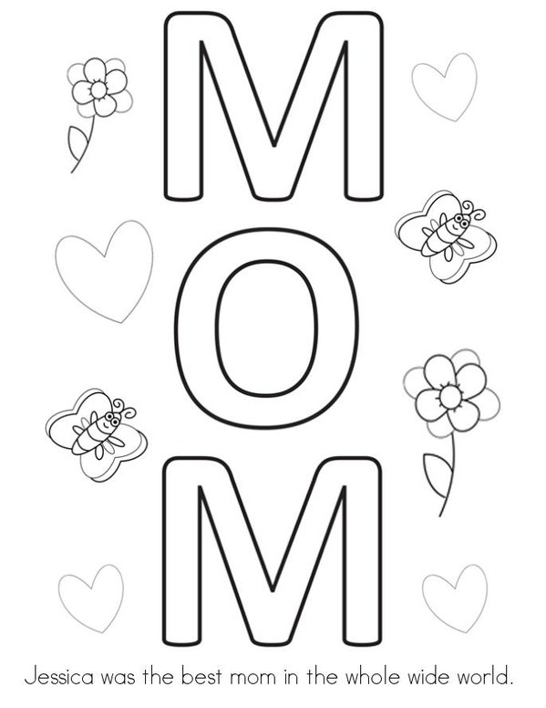 The best mom in the world. Mini Book - Sheet 3