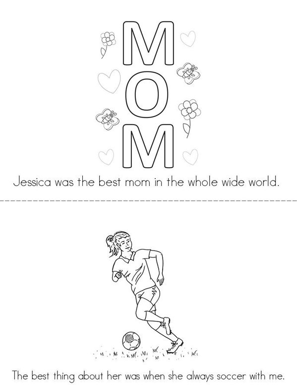 The best mom in the world. Mini Book - Sheet 2