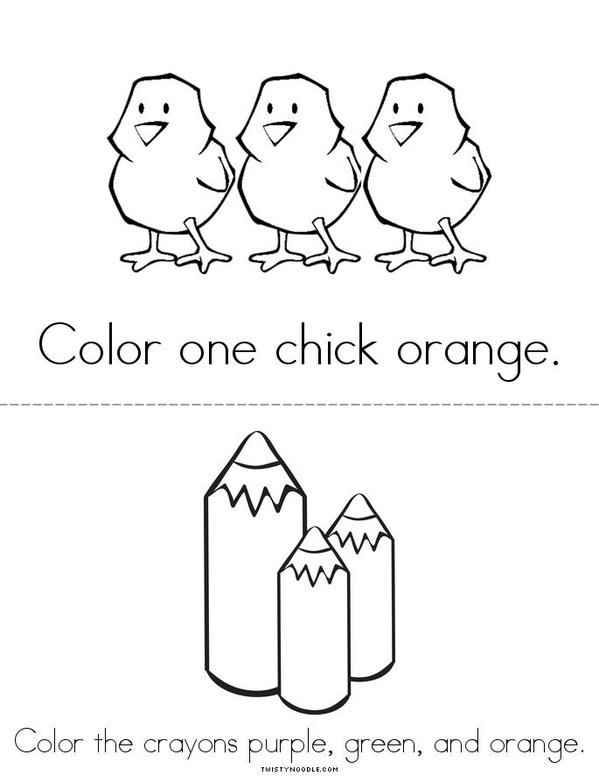 Color the secondary colors Mini Book - Sheet 2