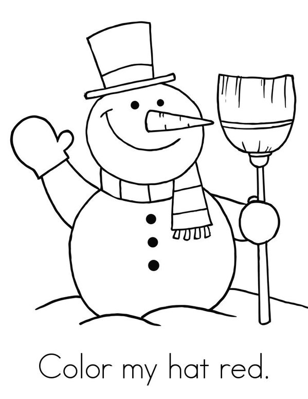 Chilly the Snowman Mini Book - Sheet 2
