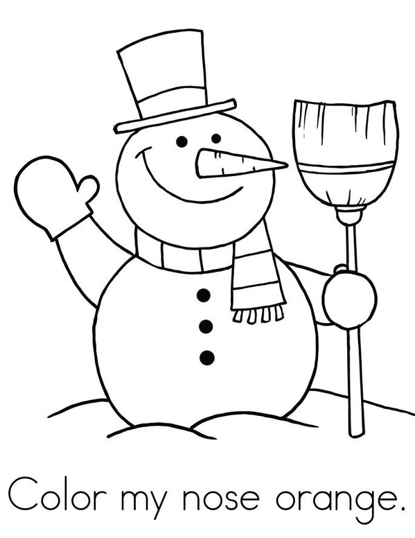 Chilly the Snowman Mini Book - Sheet 4