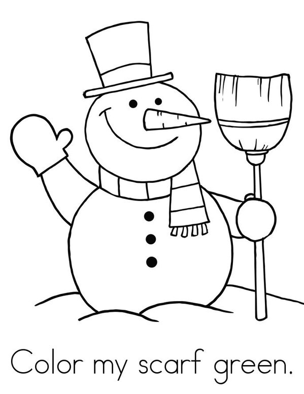 Chilly the Snowman Mini Book - Sheet 5