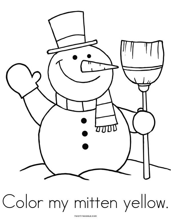 Chilly the Snowman Mini Book - Sheet 6