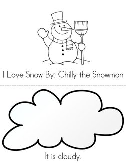 I Love Snow Book
