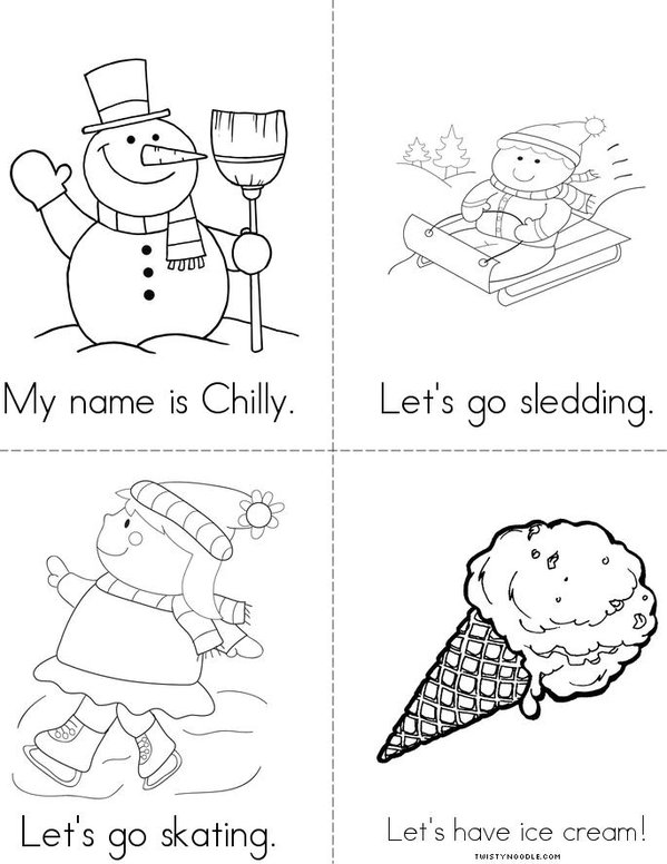 The Adventures of Chilly the Snowman Mini Book