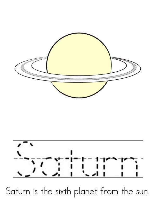 The Planets Mini Book - Sheet 6