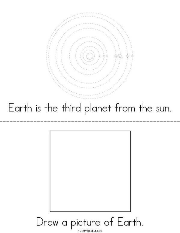 My Earth Book Mini Book - Sheet 2