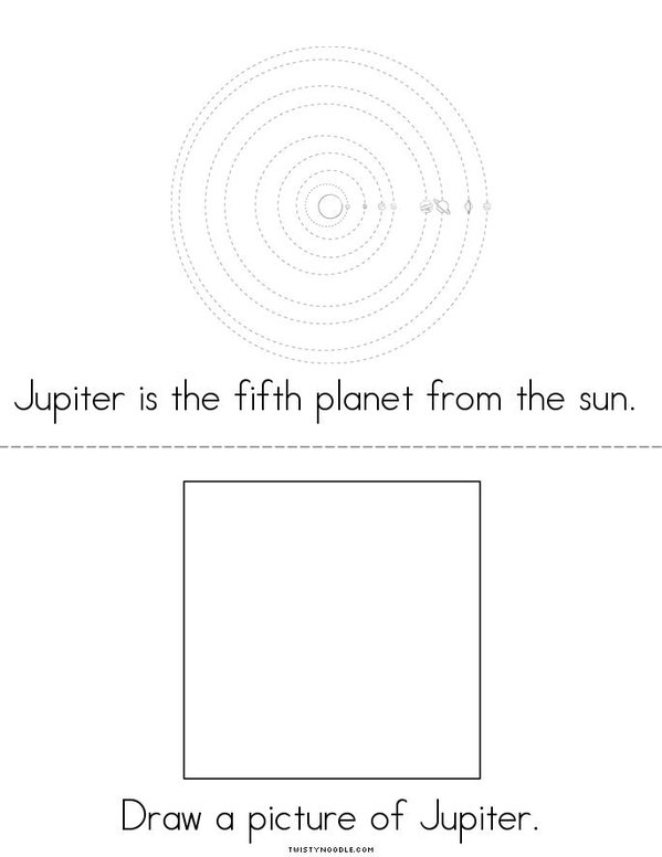My Jupiter Book Mini Book - Sheet 2