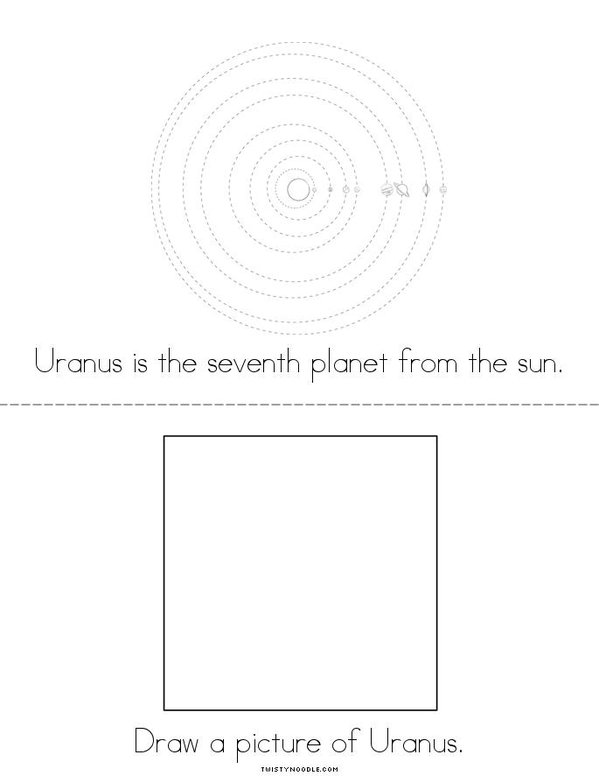 My Uranus Book Mini Book - Sheet 2