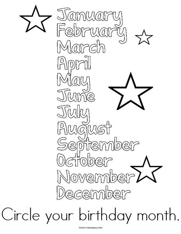 My Months of the Year Book Mini Book - Sheet 14