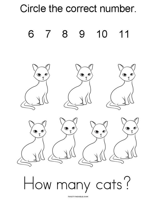 Cat Mini Book - Sheet 4