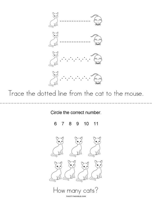 Cat Mini Book - Sheet 2