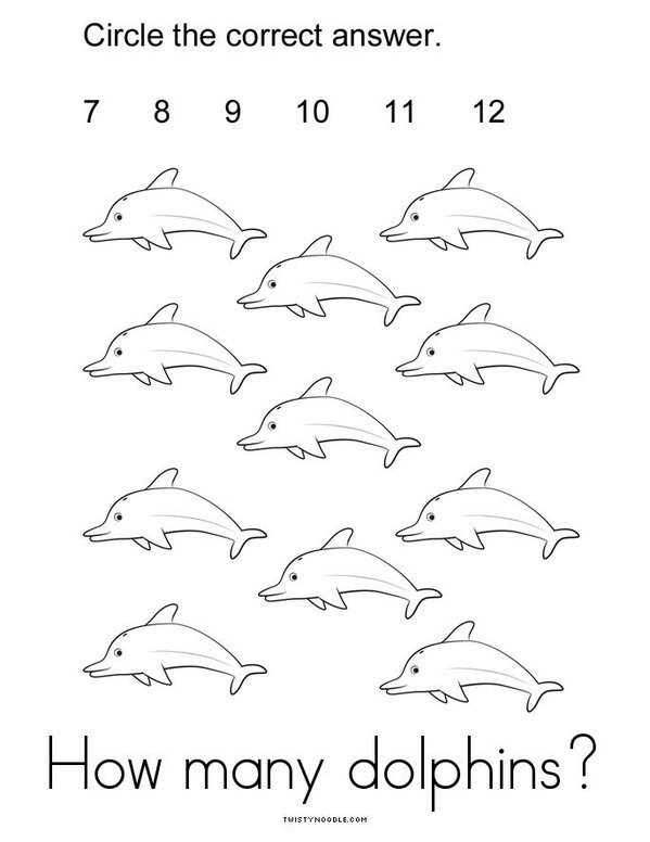 Dolphin Mini Book - Sheet 4