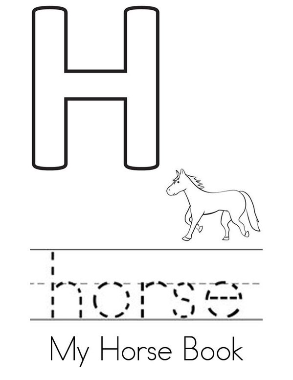 Horse Mini Book - Sheet 1