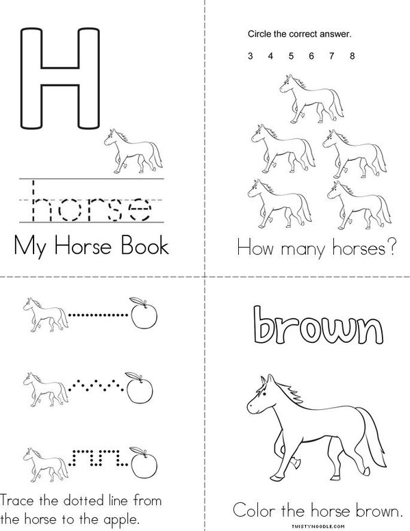 Horse Mini Book