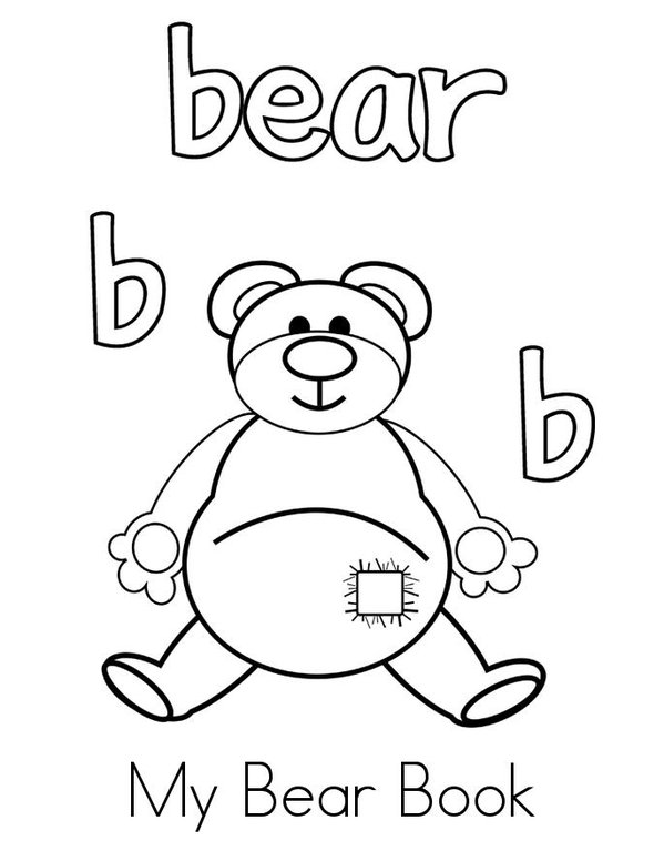 Bear Mini Book - Sheet 1