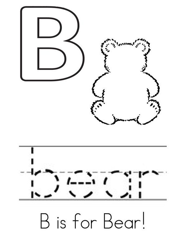 Bear Mini Book - Sheet 2