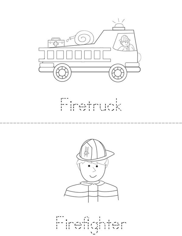 Fire Safety Mini Book - Sheet 1