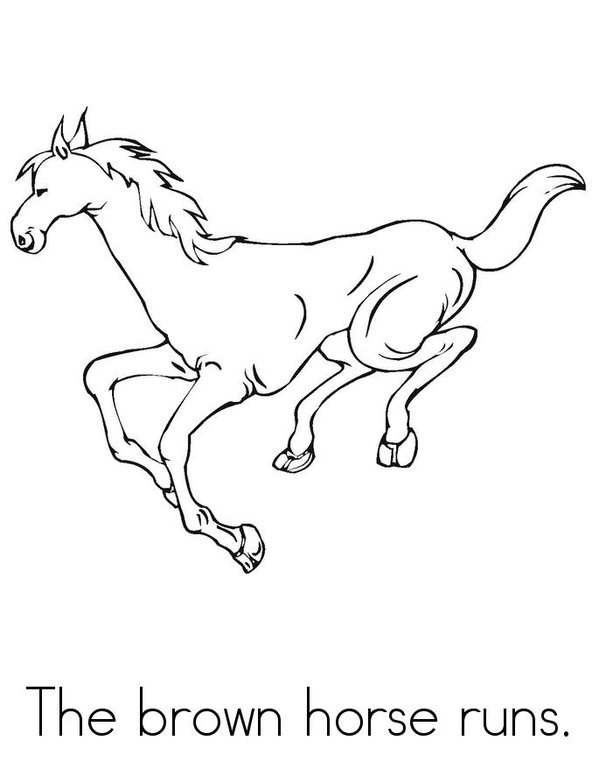The Horse Runs Mini Book - Sheet 2