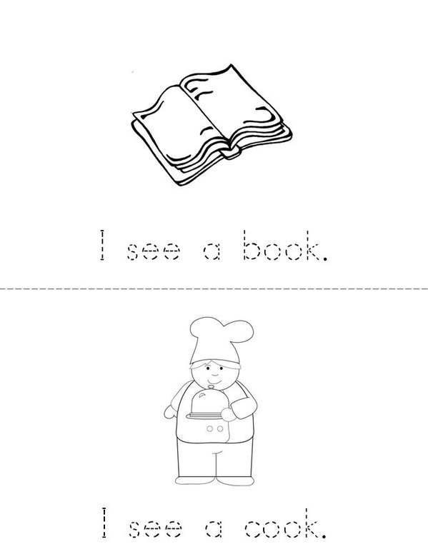 I See Mini Book - Sheet 1