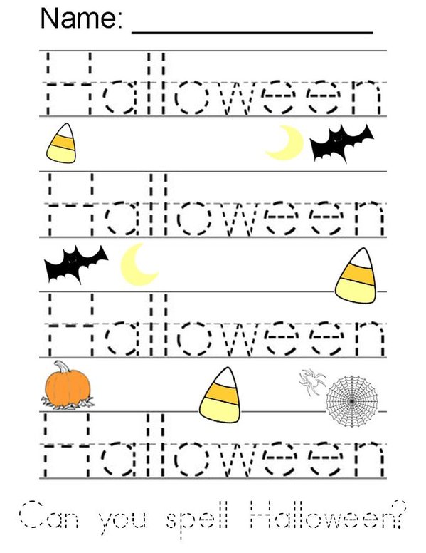 My Halloween Book Mini Book - Sheet 6