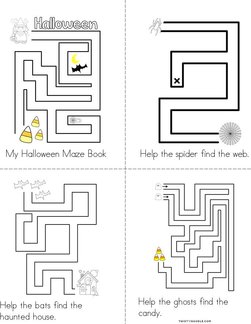 Halloween Maze Book