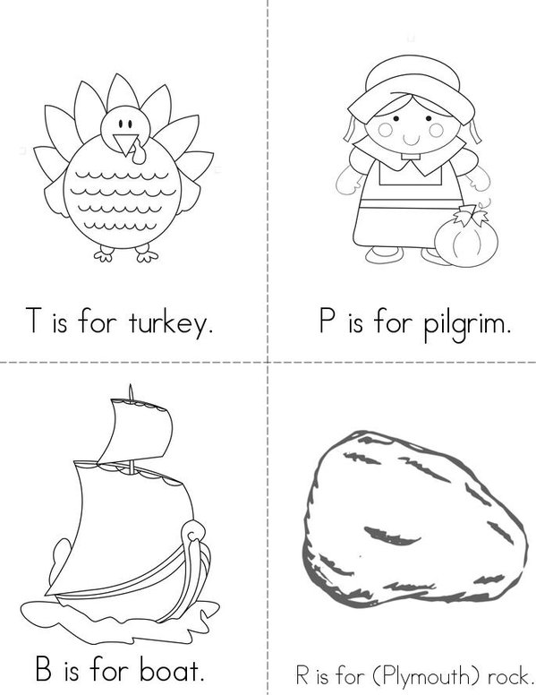 ABC's of Thanksgiving Book Twisty Noodle