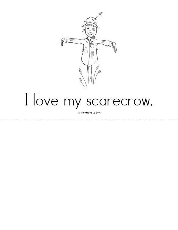 My Scarecrow Mini Book - Sheet 4