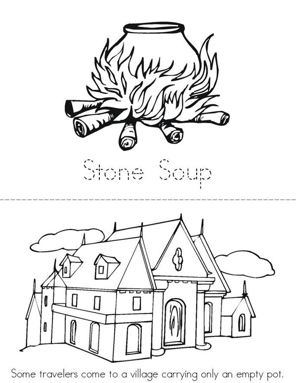Stone Soup Mini Book - Sheet 1