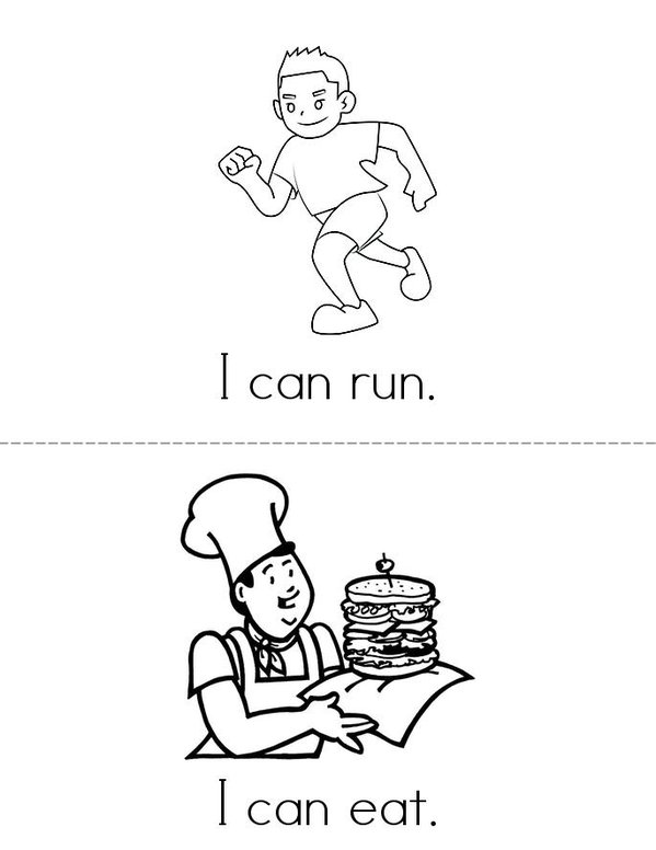 Preston can. Mini Book - Sheet 1