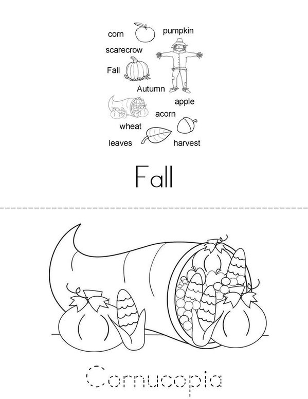 We love Fall Mini Book - Sheet 3